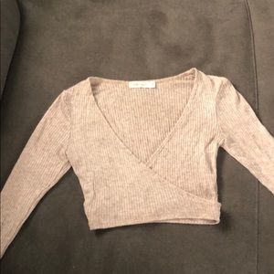 Tillys Cream Cropped Top